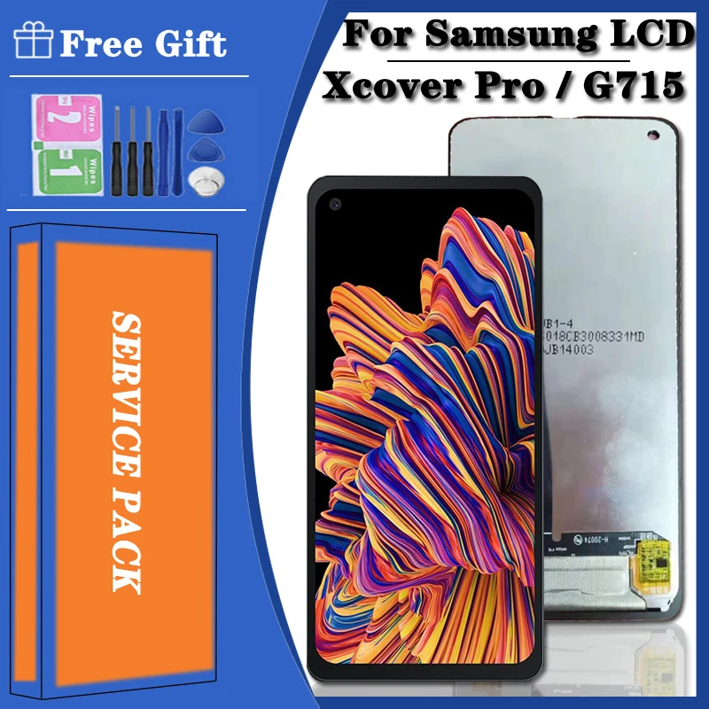 AAA+ Quality LCD For Samsung X Cover Pro G715FN LCD Display Touch Screen Digitizer Assembly Xcover Pro SM-G715F SM-G715