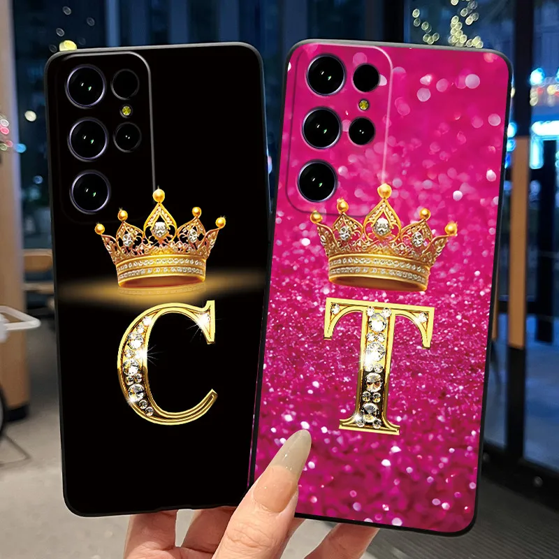 Black Silicone Soft Phone Case For Oukitel C61/C61 Pro/C61 GT Shockproof Shell For Oukitel C1/C1 Pro Letter Pattern Couple Cover