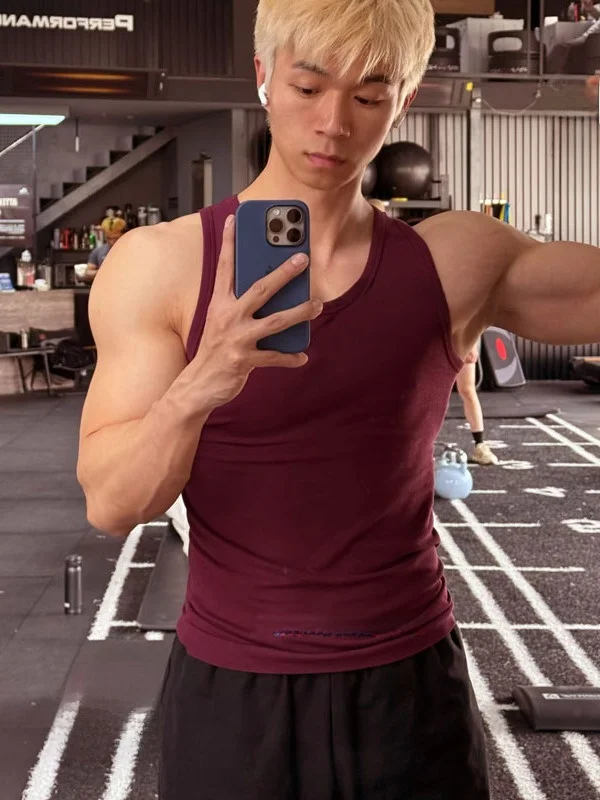 

Мужская хлопковая майка с круглым вырезом, ребристая, облегающая, для фитнеса и спорта, влагоотводящая, больших размеров, базовый слой, на бретелях