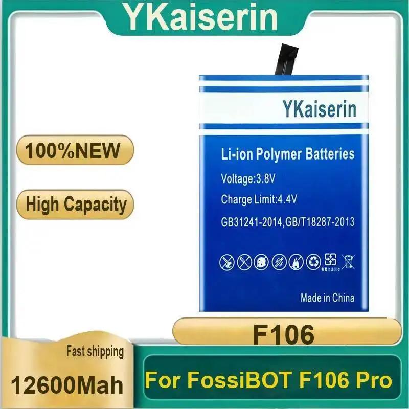 

12600 мАч для Fossibot F106 Pro, надежная мощность, экологически чистая трехстойкая батарея для смартфонов