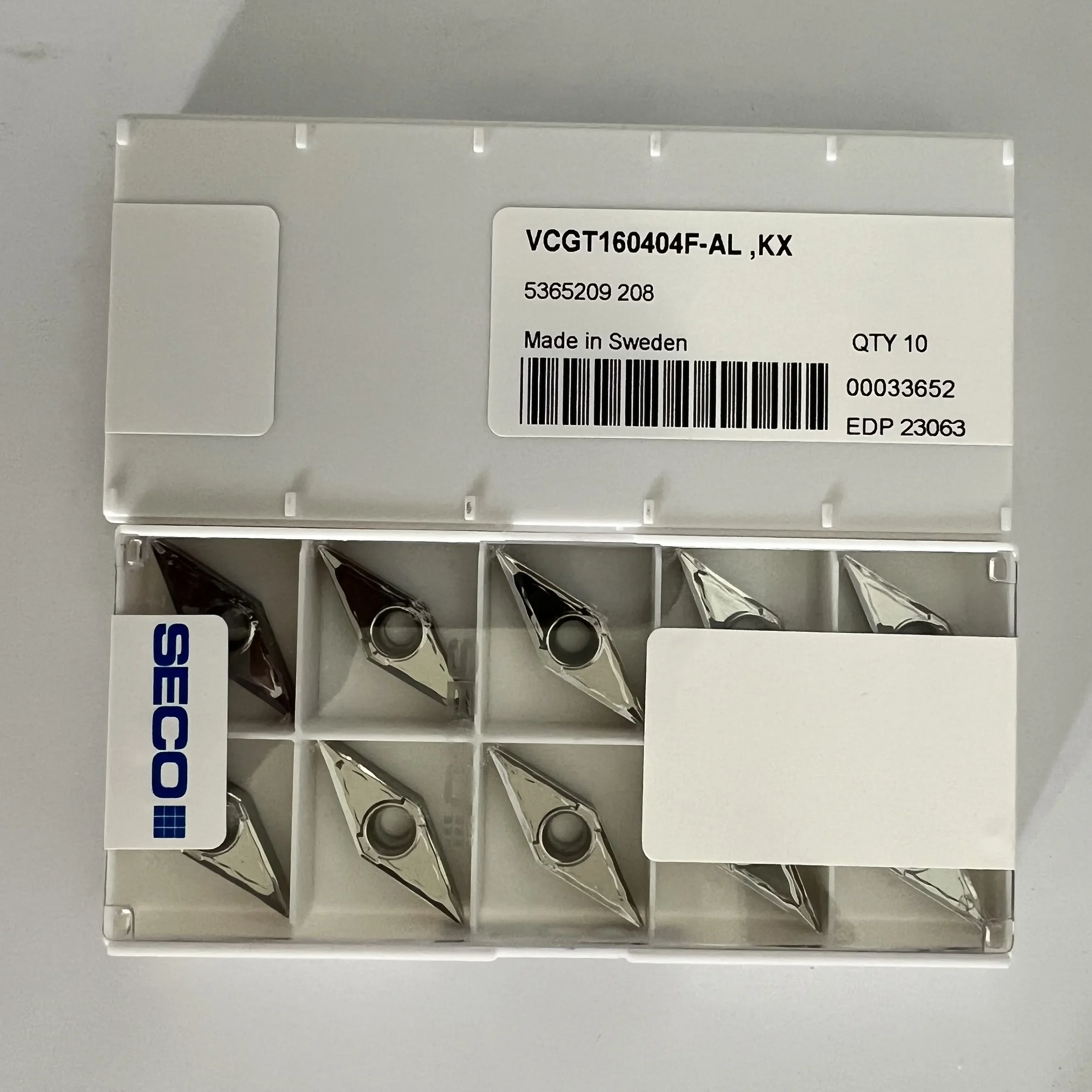 

Original blade VCGT160404F-AL KX /Carbide CNC Blade 10 Pieces