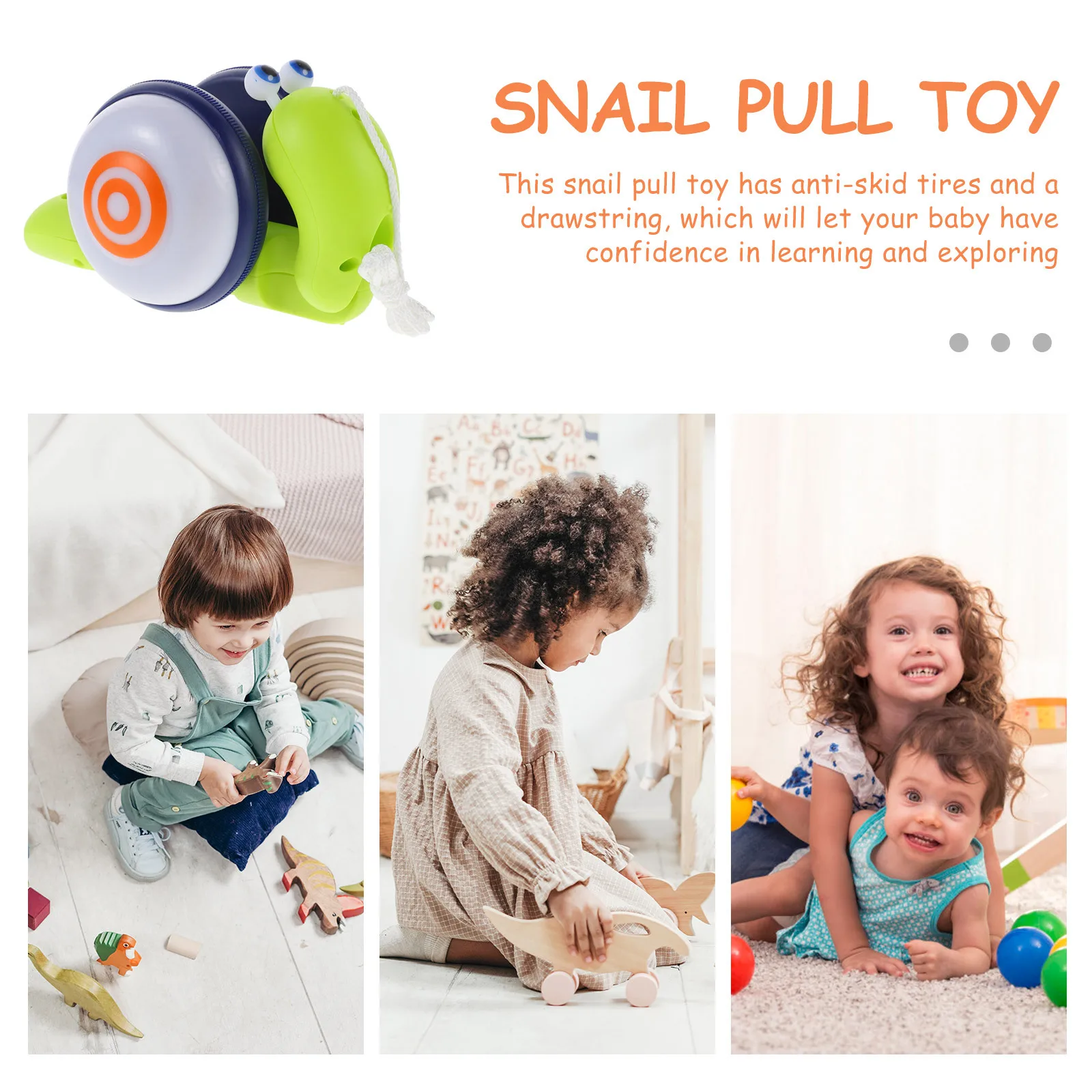 لعبة سحب الحلزون للتعلم الموسيقي للأطفال الصغار مشاية خفيفة وأصوات للمشي لعبة سحب الحلزون لعبة الجر