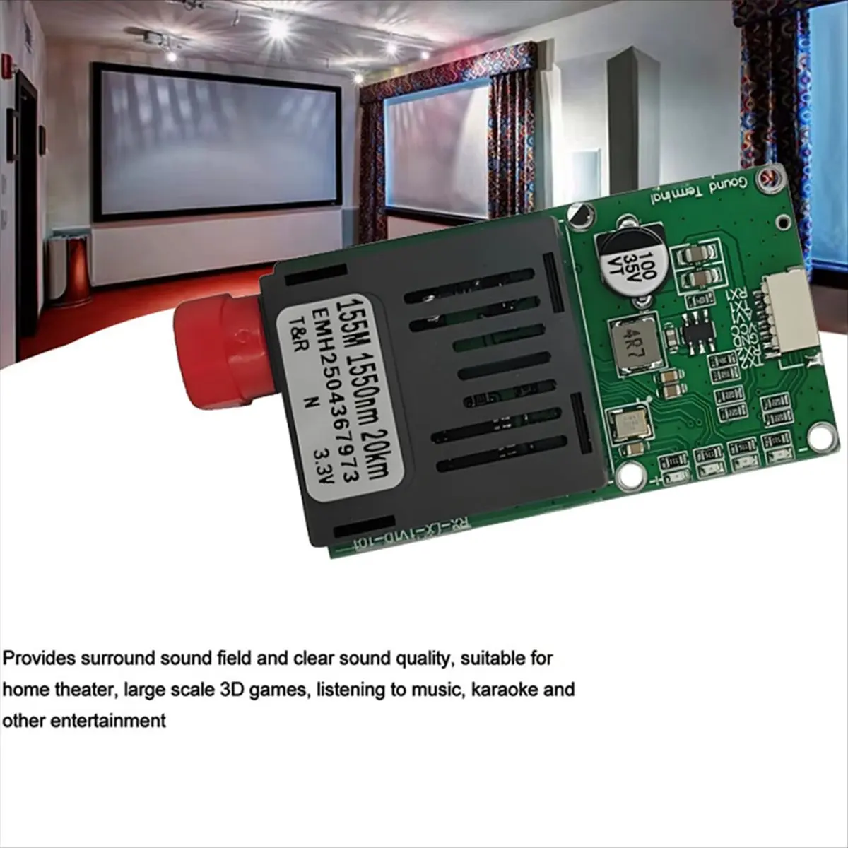 وحدة RX أرضية بصرية A64I TTL لواجهة الطائرة بدون طيار RX/TX/AV/VCC/GND 20 كجم TTL إلى معدات طرفية الوحدة الضوئية من الألياف #5