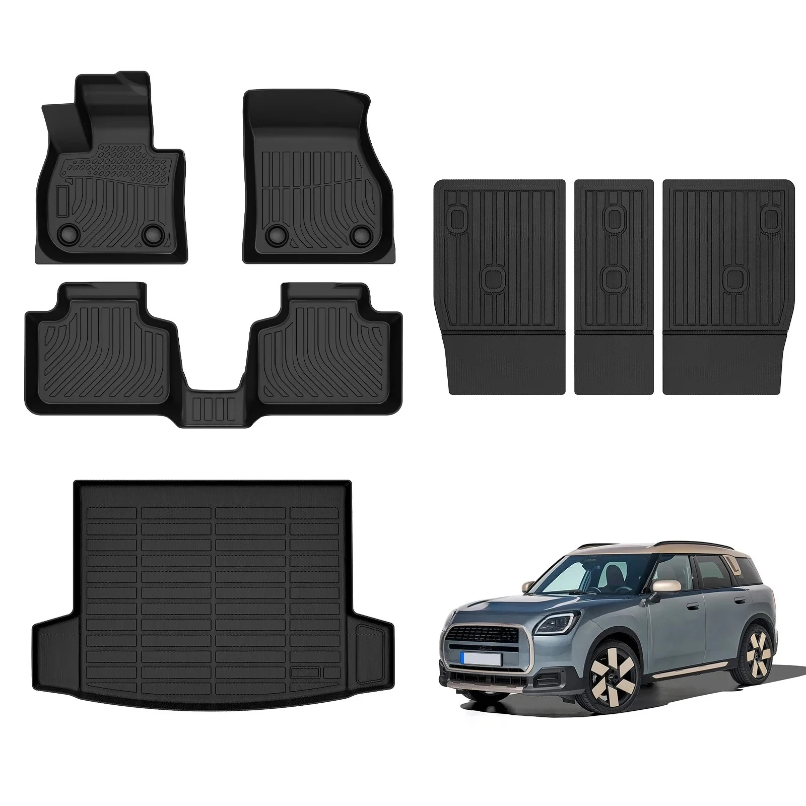 

2017 2025 оптовая продажа 3D автомобильные коврики аксессуары для интерьера задняя спинка багажника коврики для ног для Mini Countryman F60 U25 коврики