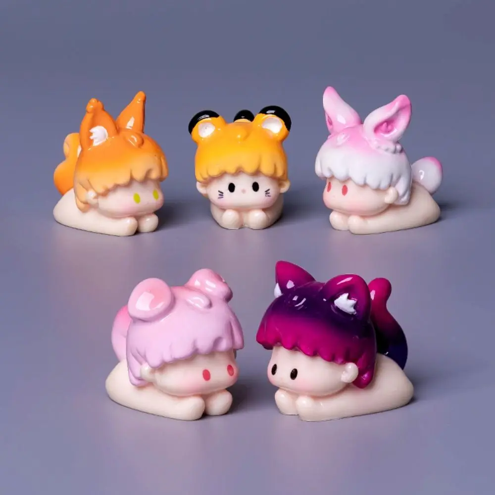 DIY Handwerk Harz Tier Modell Modernes Design Miniatur Miniatur Tier Figur Harz Material Cartoon Stil Mini Tier Modell