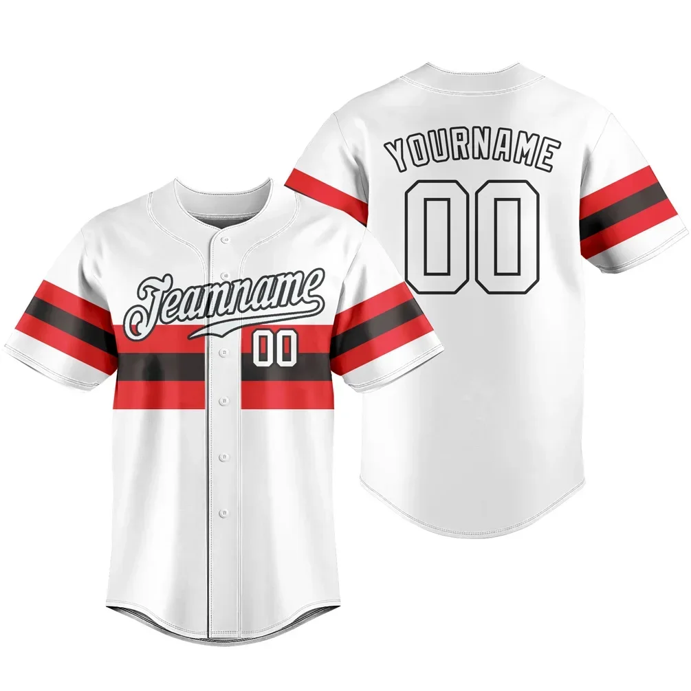 Custom Baseball Jersey Breathable Sportswear Team Training T-shirts School Uniform  Personalized Name Logo Number