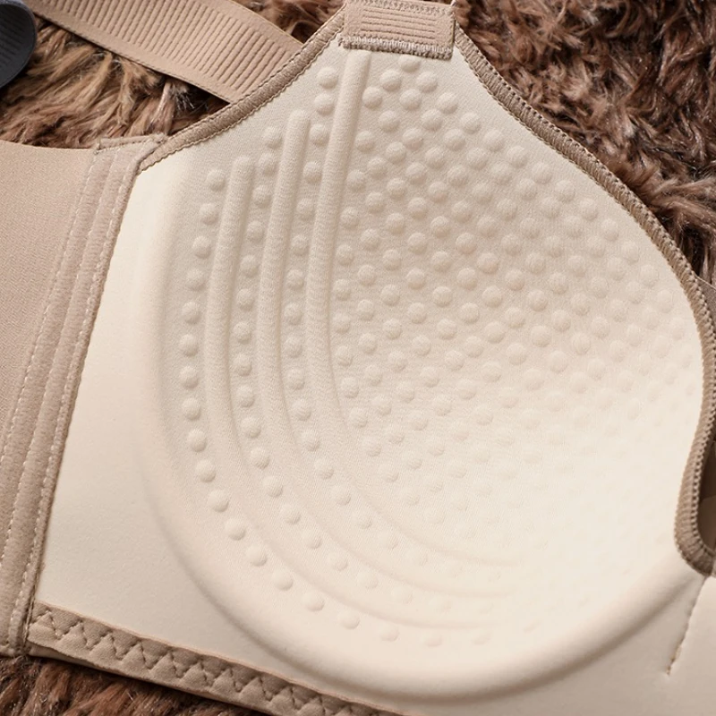 Sexy elegante Seidengelee-Unterwäsche, modisch, nahtlos, verstellbar, Damen-BH, dünnes Mango-Cup-Design, kein Stahlring, geraffter Komfort