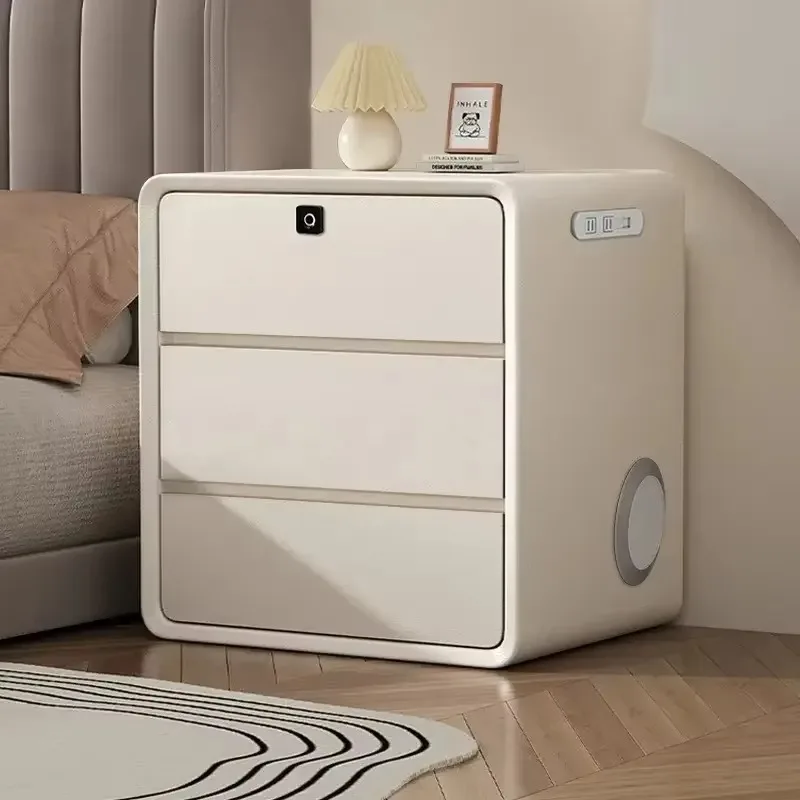 

European Modern Nightstands Wooden Safe Tall Design Unique Nightstands Storage Organizer Wood Tavolino Da Letto Home Furniture
