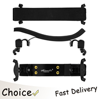 Astonvilla 4/4 Violin Shoulder Rest Aluminium Alloy Support Plate Shoulder Rest Adjustable Violin Beginner Accessories Part