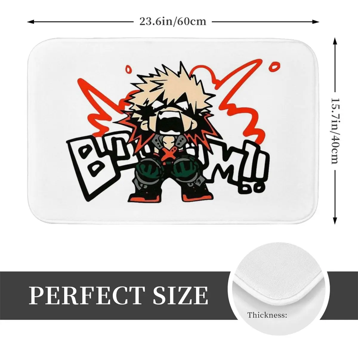 Dancing Kobeni Chainsaw Man Devil Anime Doormat Kitchen Entrance Home Floor Mat Non-slip Carpet Rug for Living room Footpad Mats