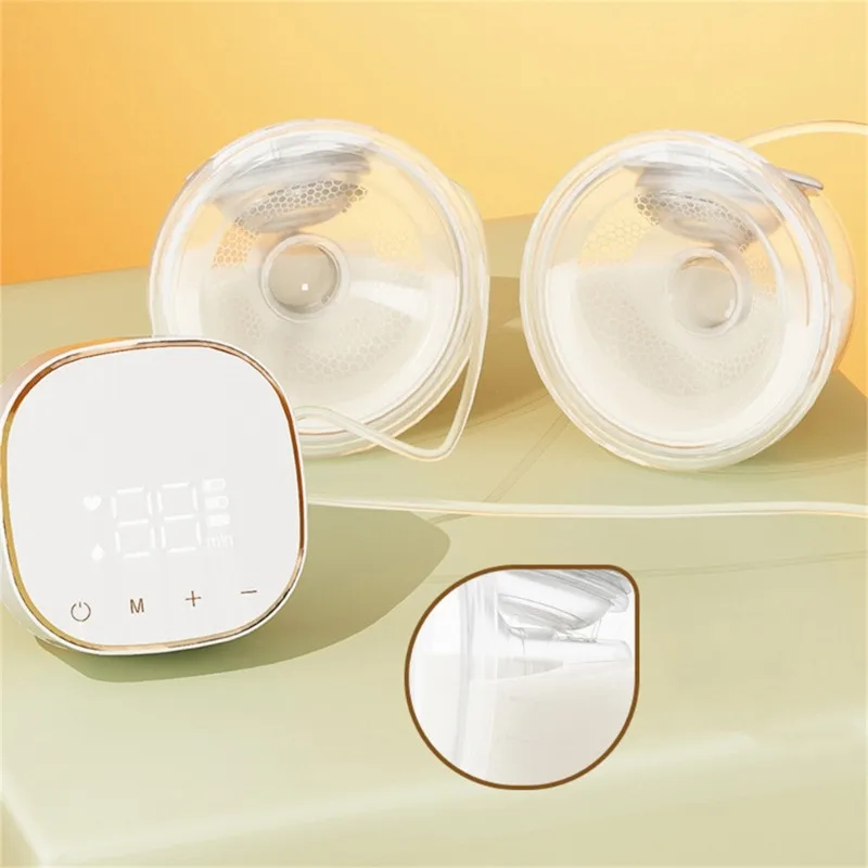 Double Electric Breast Pump Charged Easy Carry Outdoors Milk Pump USB Wearable Hands-Free Portable Milk Extractor BPA free