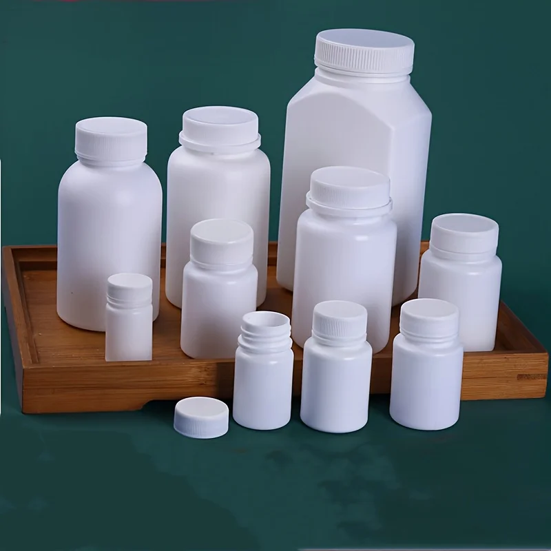

Пустые пластиковые флаконы для таблеток и капсул объемом 0,51 унции, 1,01 унции, 2,03 унции, 2,71 унции и 4,06 унции.