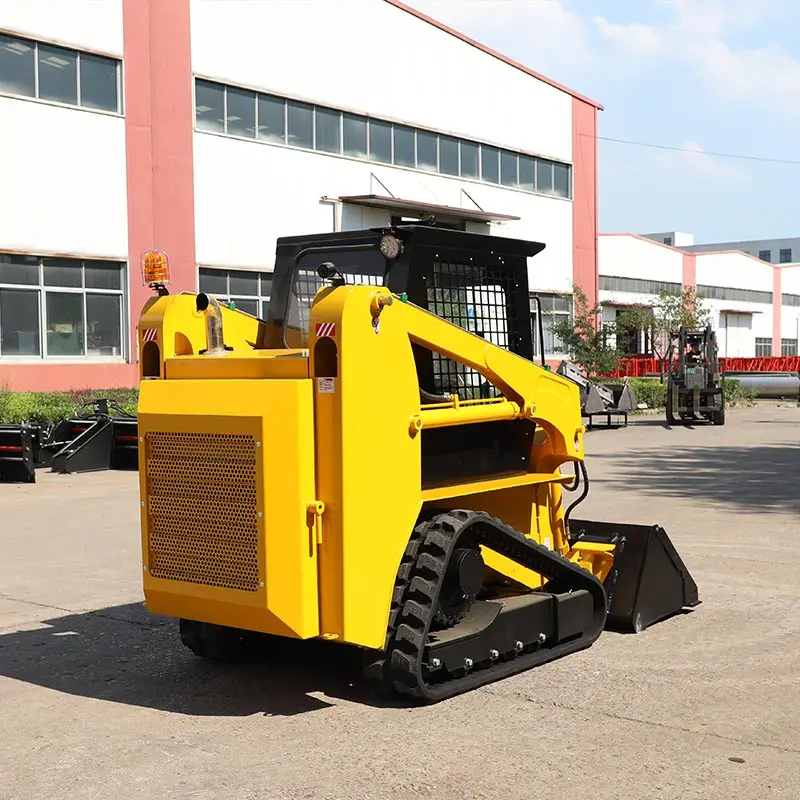 CE Certified Mini Skid Steer Loader 1 Ton with Hydraulic Mini Ride Sliding Quick Attach for Versatile Use Mini Skid Steer Loader