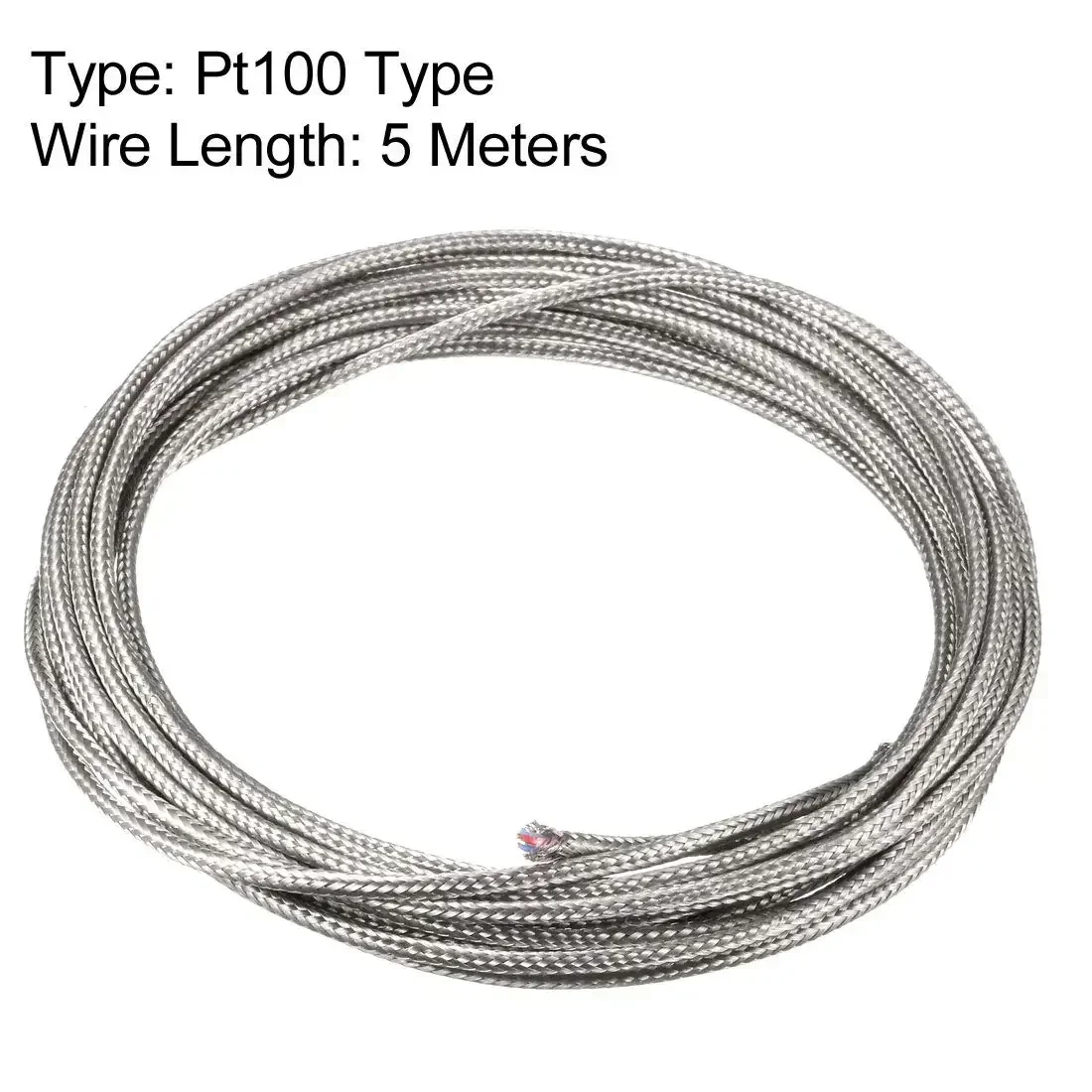 Fil de Thermocouple pt100, câble d'extension à 3 cœurs, isolation en fibre de verre haute température 16 pieds 3x7x0.15mm