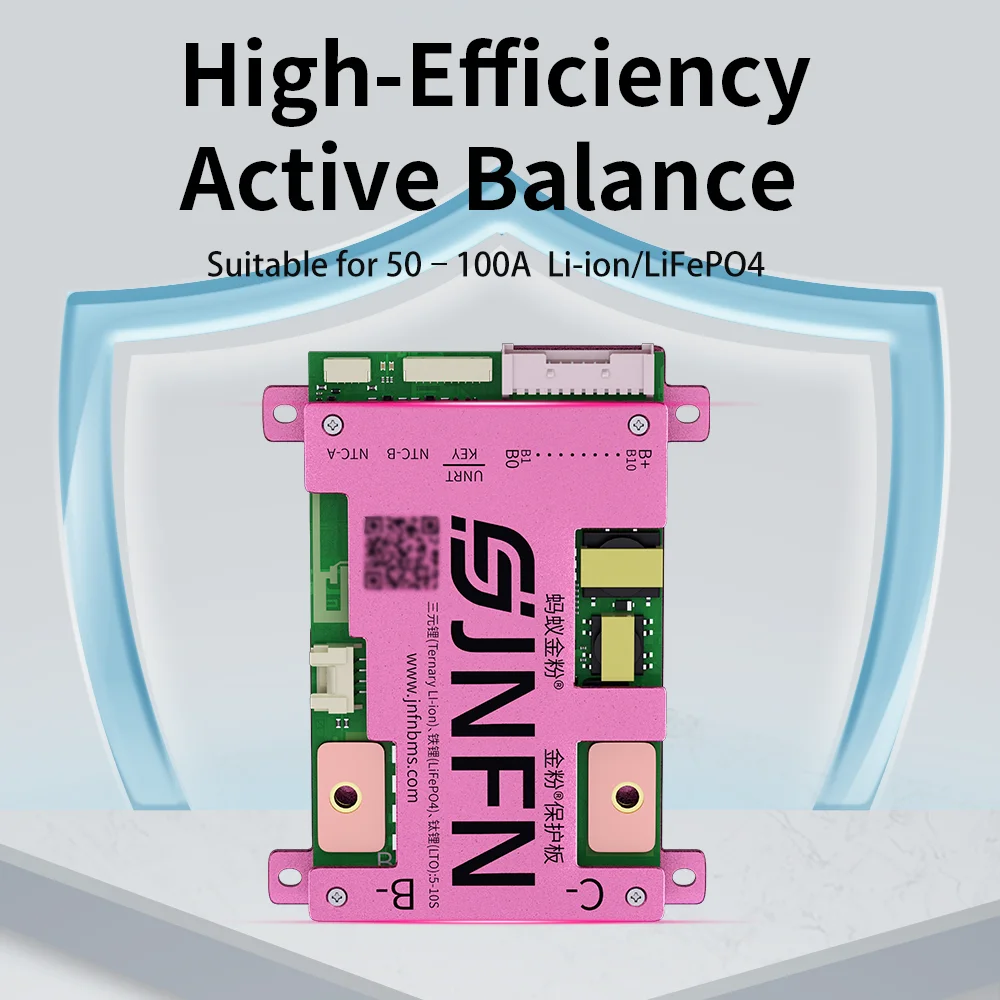 JNFN ANT BMS 3-10S 3S 4S 12V5S 6S 7S 8S 24V 10S 36V 50A 100A Lifepo4 NMC Smart BMS with RS485 Bluetooth for Energy Storage, Scoo - view 3