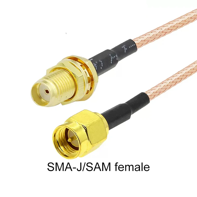 Cable macho SMA a SMA, RPSMA conector hembra, puente RF, adaptador de extensión Pigtail, antena, 2 piezas, 10cm, RG316