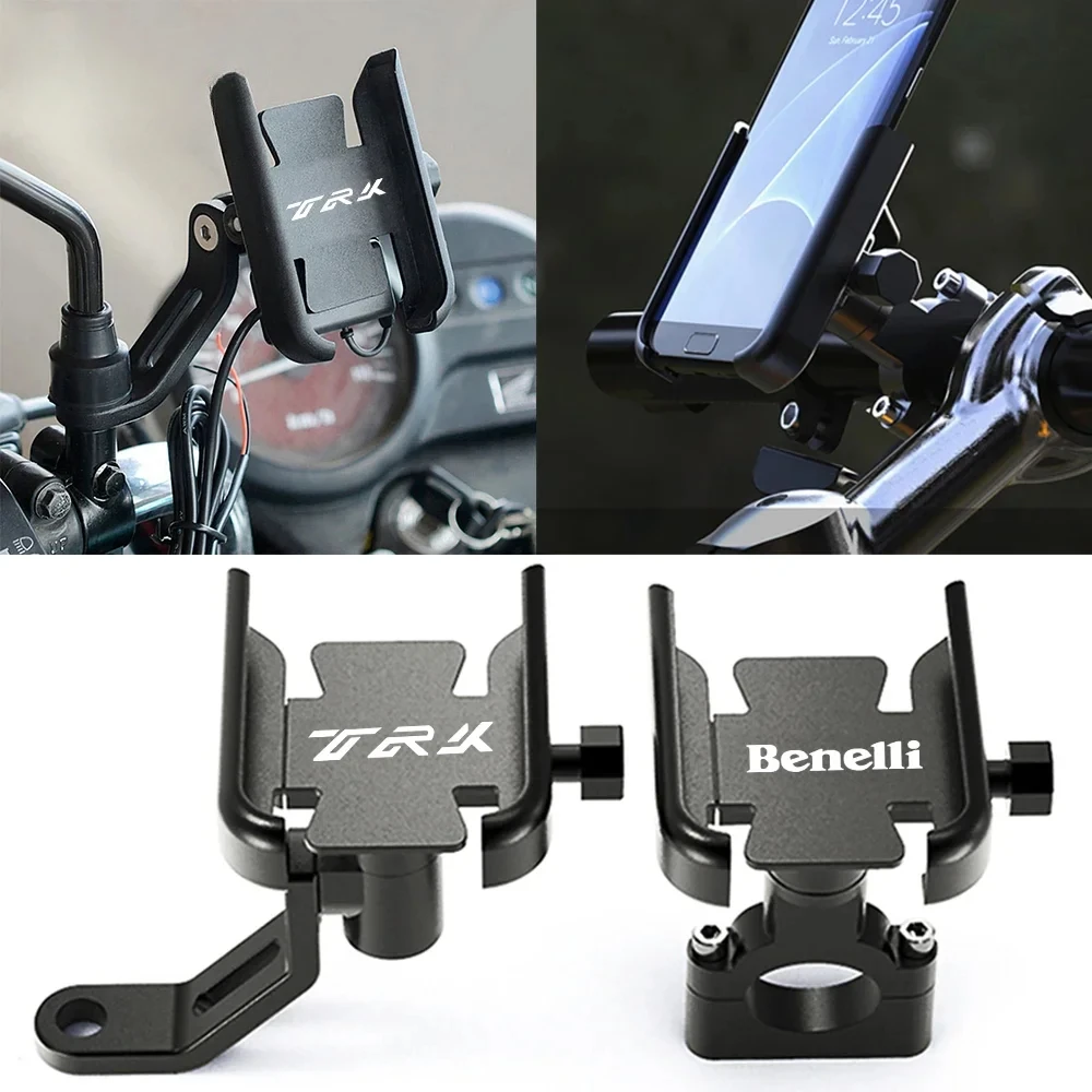 

Motorcycle Handle Mobile Phone Holder GPS Stand Bracket For Benelli 902S TRK 502 502X 552 702 TNT 125 300 600 600i Leoncino 800
