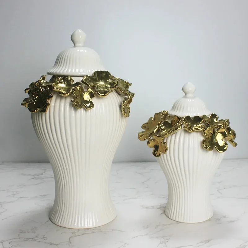 30CM  European ceramics Vase Stereoscopic Dried Fowers Arrangement Wobble Plate Living Room Entrance Ornaments Home Decorations