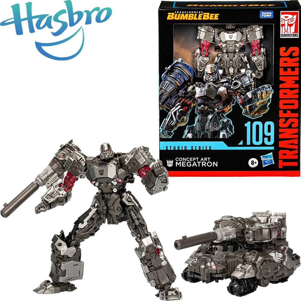 

In Stock Original Hasbro Transformers Studio Series 109 Ss109 Leader Class Concept Art Megatron Tank Robot Figures Action Model