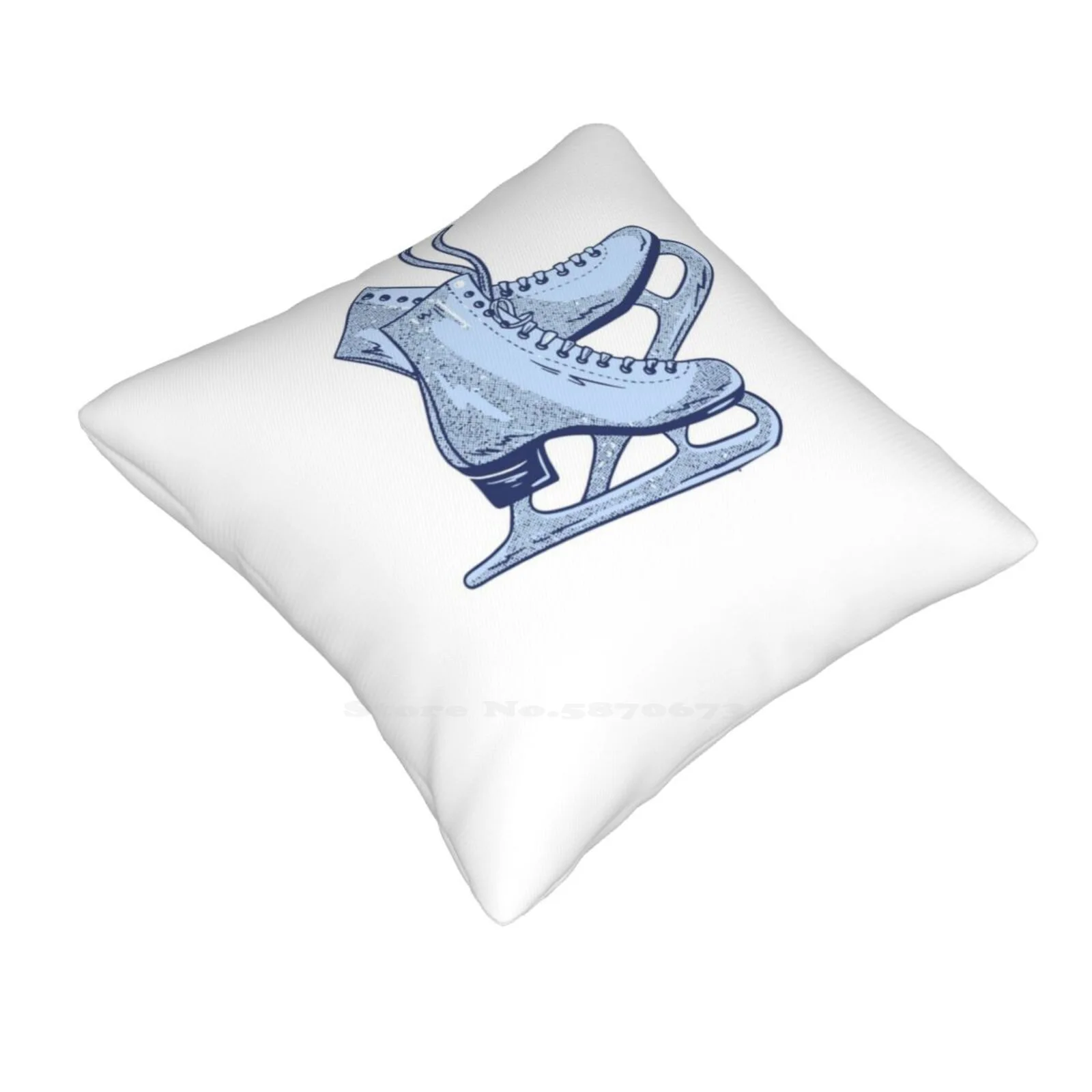 Ice Skating Pillow Cover Hug Pillowcase Cute Ice Skating Cool Ice Skating Ice Skating Lovers Ice Skating Animal Trendy Ice