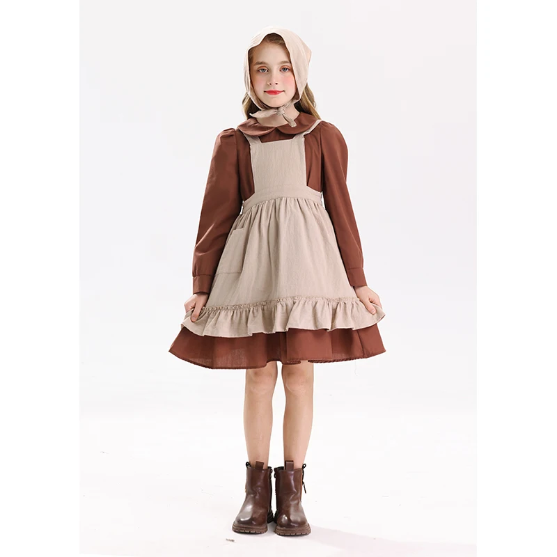 

International Children's Day Cinderella Maid Costume Stage Play Performance Pastoral Farm Maid Art Photo Clothes