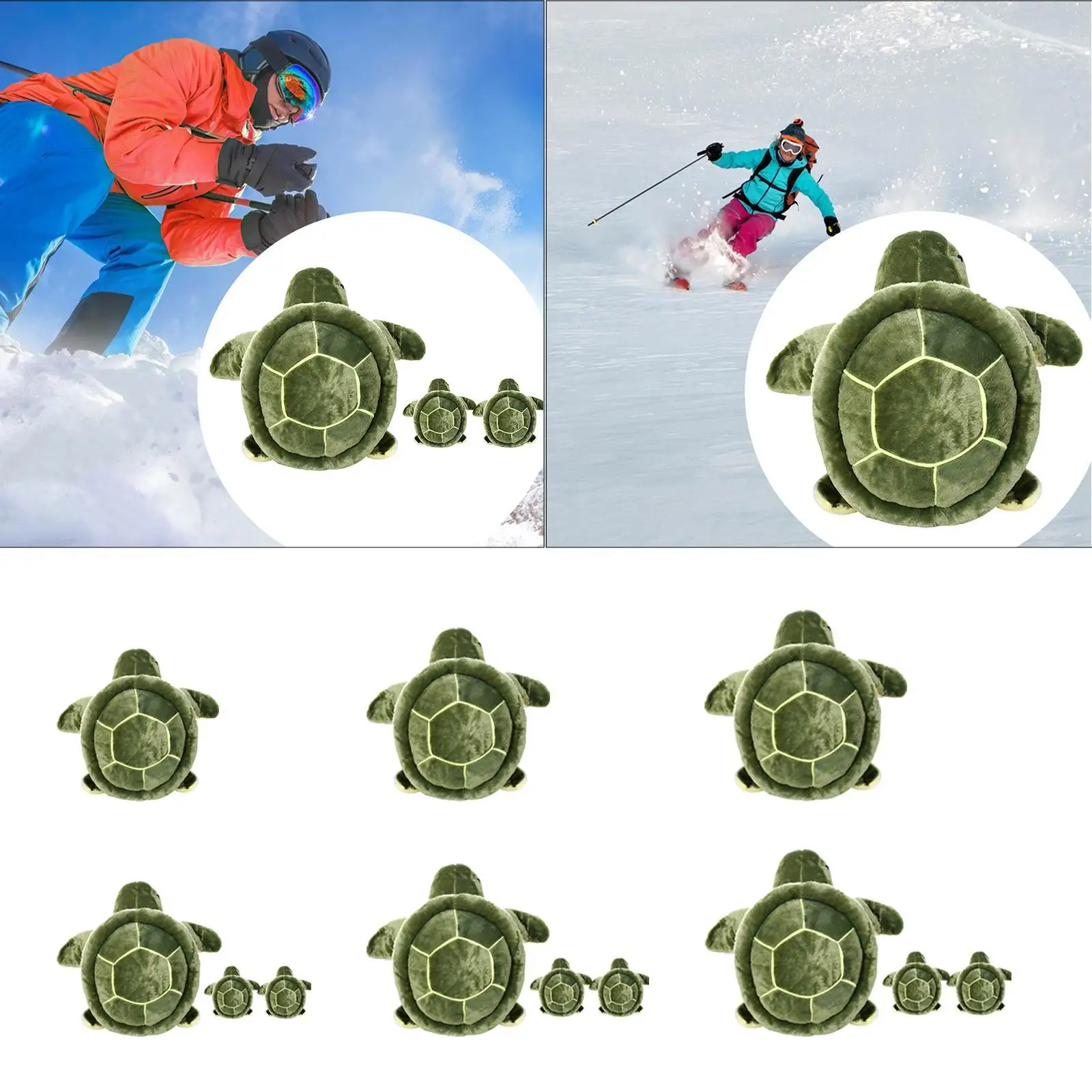 Snowboarding Hip Pad Cute Turtle Soft Skating Pad for Skateboarding Outdoor Sports Single/Double Board Skiing Roller Skating