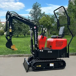 Mini Excavadora hidráulica de 1 tonelada para agricultura europea, pequeña microexcavadora de 1000kg, precio personalizado, 1,2 toneladas