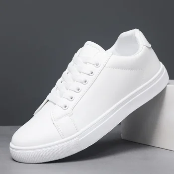 2024new tênis masculino clássico couro sapatos casuais esportes ao ar livre tênis de corrida para homens luz caminhada apartamentos luxo tenis sapatos