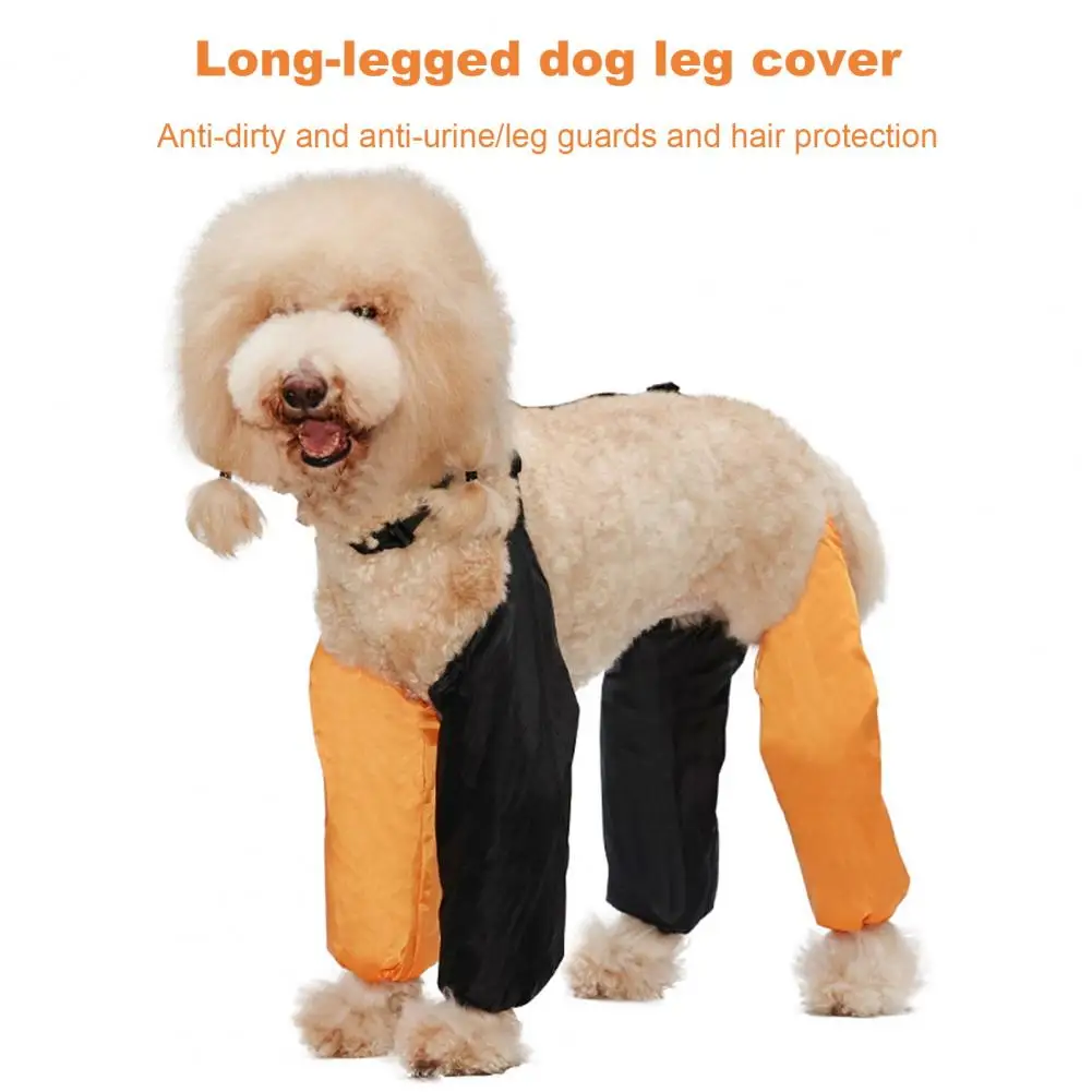 Adjustable Anti dirty Dog Sleeves Waterproof Anti dirty Dog Leg Sleeves for Outdoor Adjustable Pet Leggings Prevent