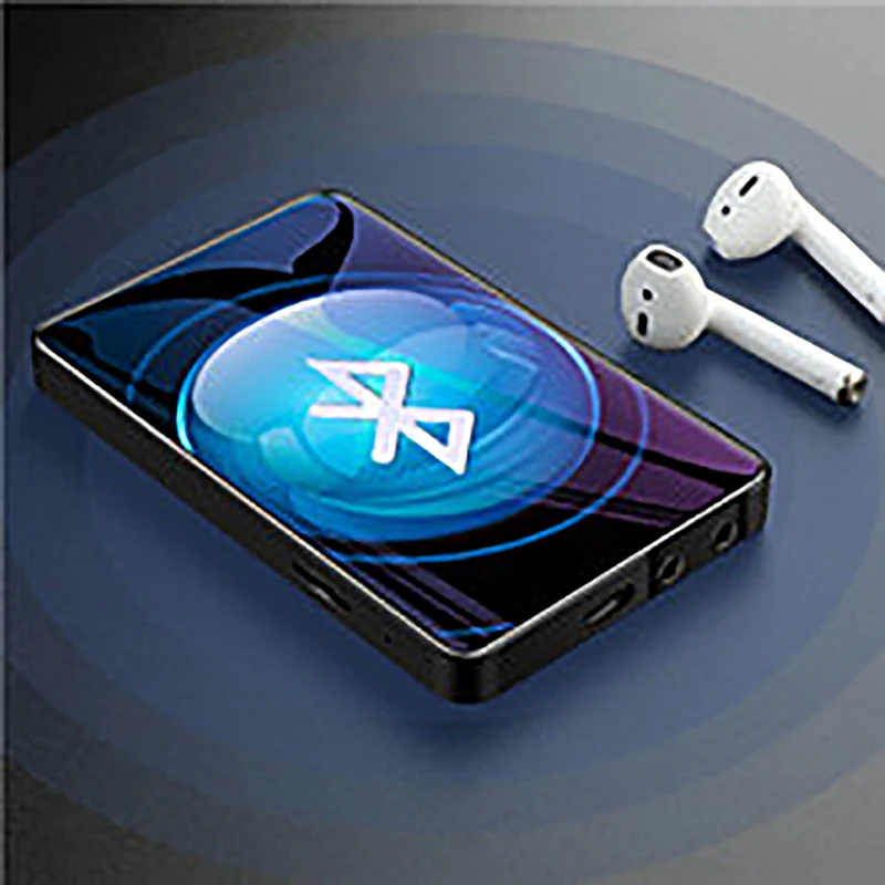 ใหม่ UI MP4 เครื่องเล่น MP3 เครื่องเล่นเพลง Bluetooth5.0 หน้าจอสัมผัส 16GB พร้อมลําโพง 1080P Ebook FM MP3 Audio Player16G-128G