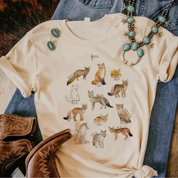 Fox tshirt women graphic Y2K anime tshirt girl harajuku clothing