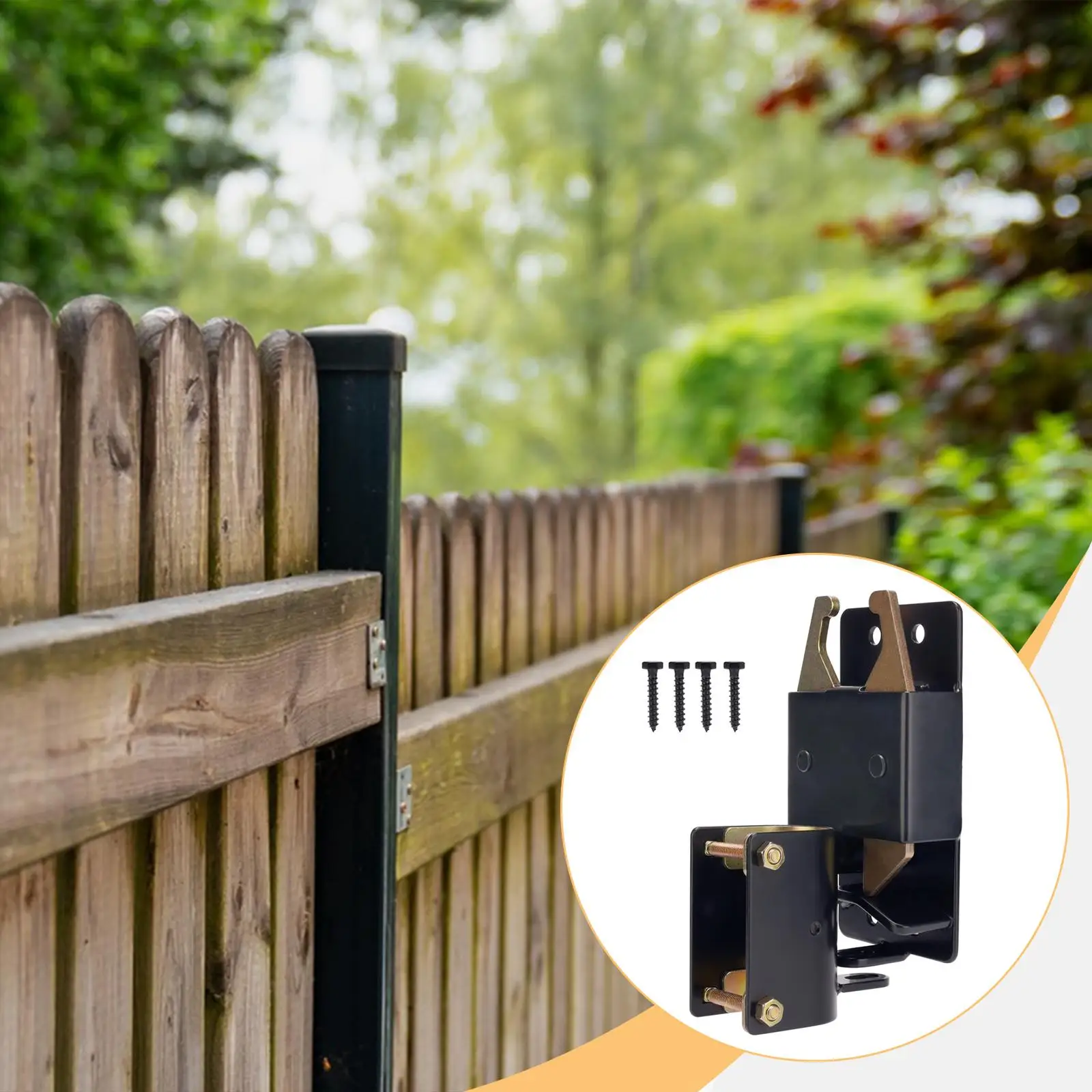 مزلاج بوابة قابل للقفل في اتجاهين، مقاوم للتآكل المعدني لأنابيب 1-5/8 بوصة إلى 2 بوصة، مزلاج بوابة الماشية للأسوار والمزارع وأقفاص الحيوانات الأليفة والمزارع