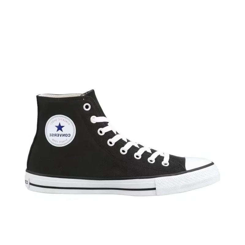 Converse Chuck Taylor All Star Men and Women Skateboarding Shoes High-top Outdoor Lightweight Vintage Sneaker Black