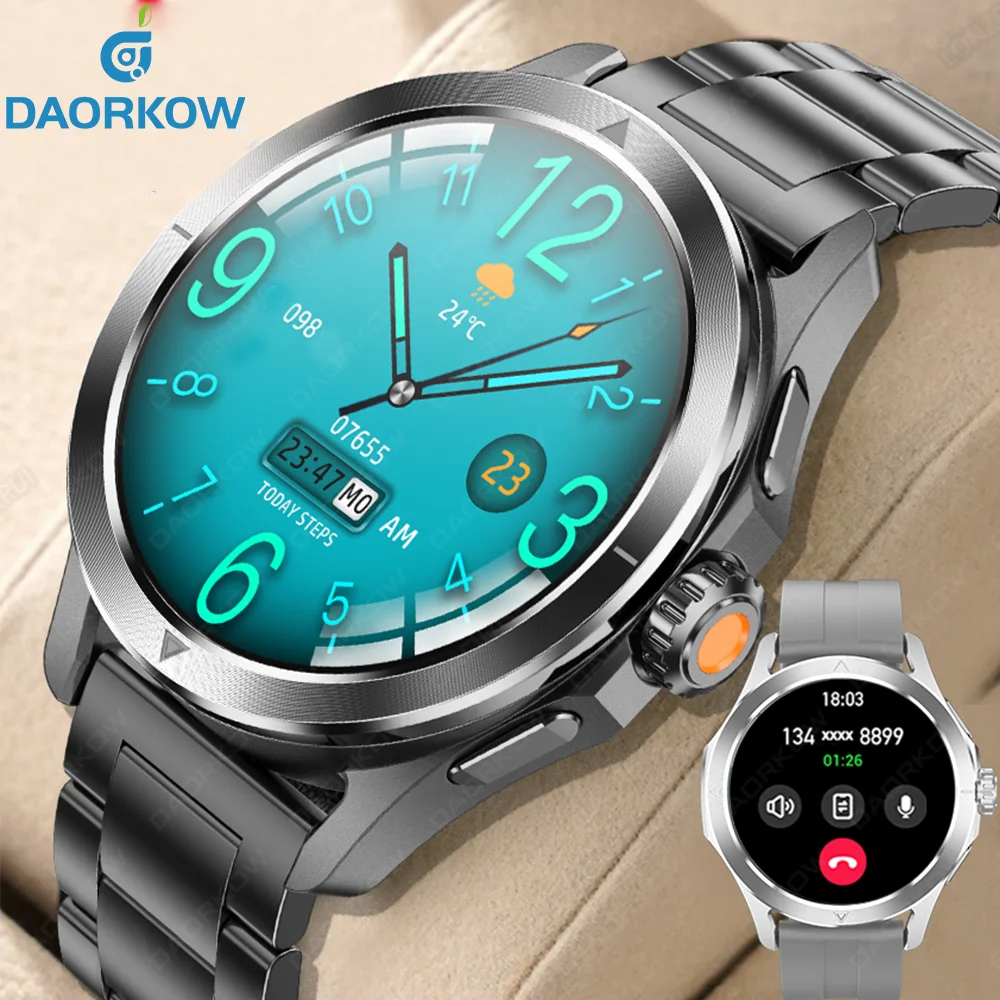 

2025Новинка для Xiaomi Huawei S4 Ultra, спортивные умные часы для мужчин, 1,53 дюйма, AMOLED NFC, GPS, компас, водонепроницаемые умные часы с BT Call