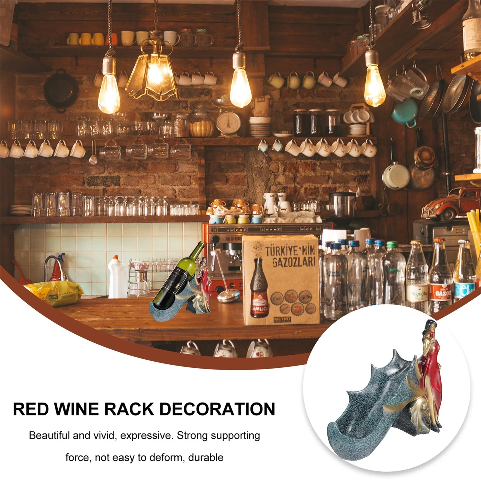 

Resin Craft Bottle Rack Girl ing Wine Storage Shelf Bottle Holder For Home Bar Restaurant Use Creative Wine Shelf