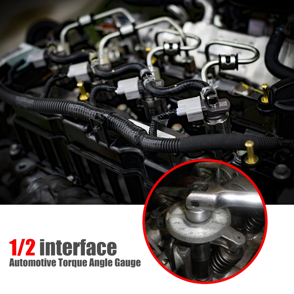 

Измерительный инструмент для автомобильных ключей: угломер крутящего момента 1/2 дюйма, измеритель вращения для динамометрического ключа