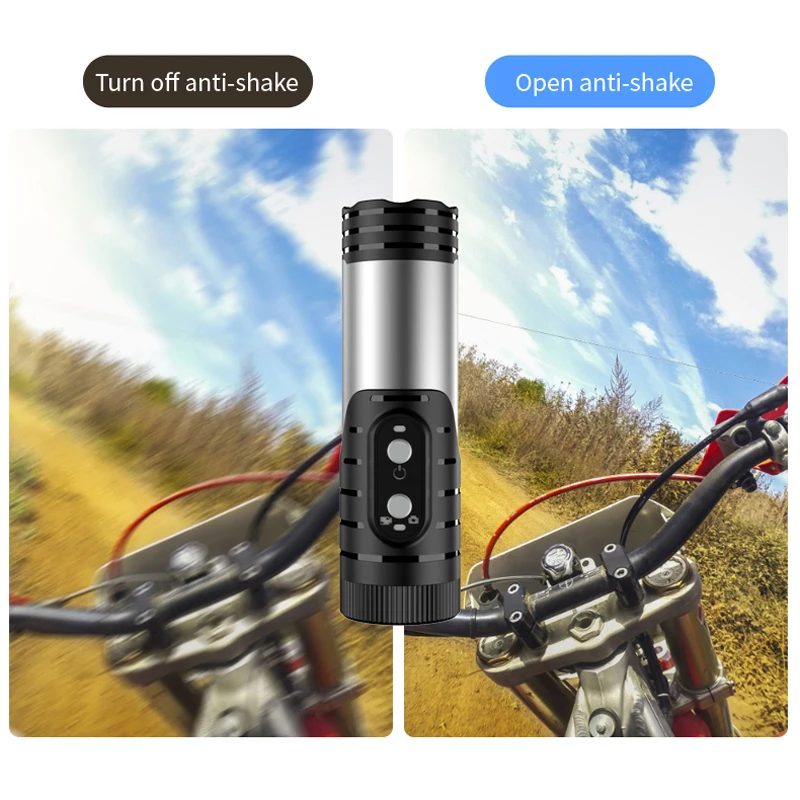 Anti-shake Action Camera 4K APP Control Waterproof Bike Motorcycle Helmet Camera Sport DV Wireless WiFi Video Recorder Dash Cam