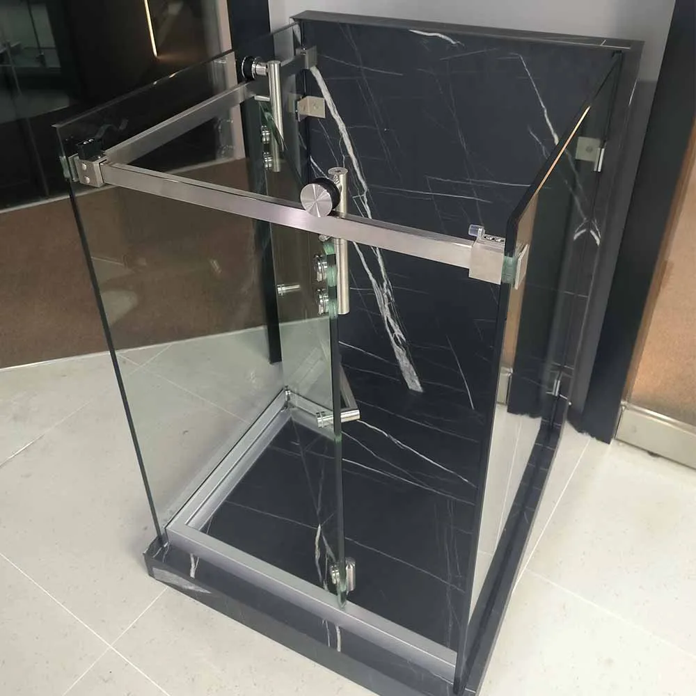 

Box Move Shower Box System Bathroom Corner Square Frameless Sliding Shower Door Kit Glass Shower Enclosure