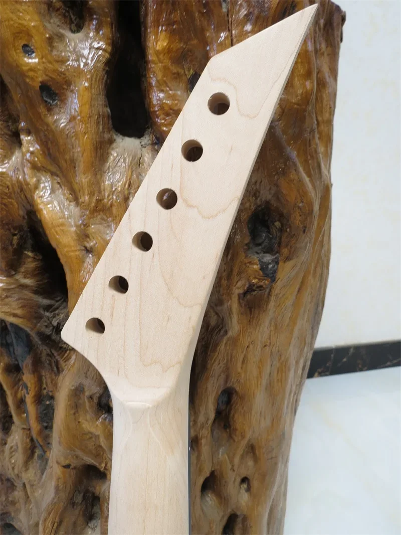 Unfinished DIY Electric Guitar head neck , Left handed  for guitar DIY ,scale length 648mm