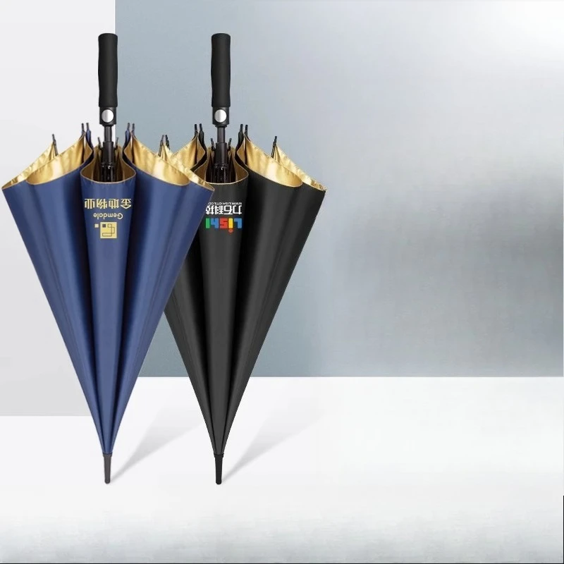 

Высококачественный мужской зонт с длинной ручкой, специально разработанный для отелей, роскошный дизайнерский зонт