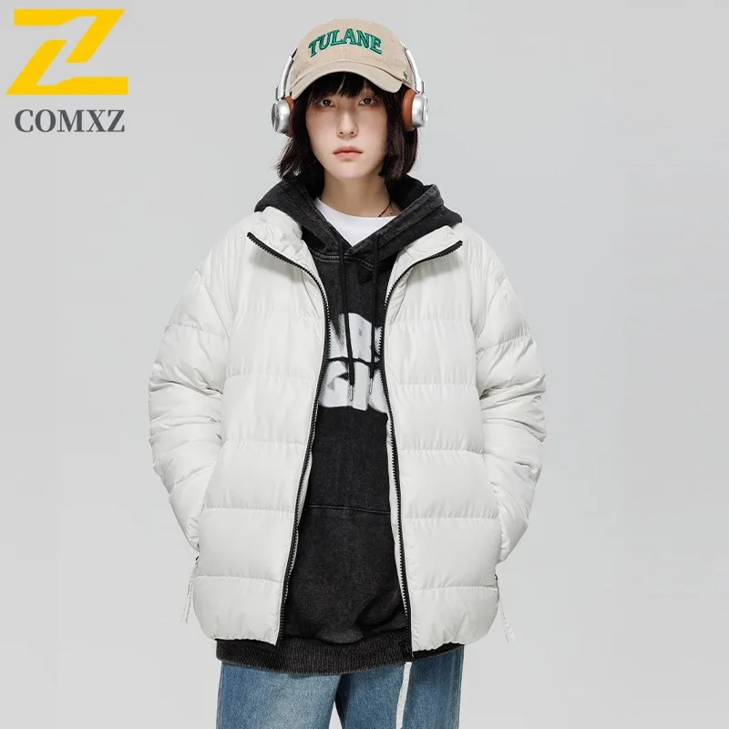 

Men's Padding Coat Stand Collar Solid Color Lightweight Casual Outdoor Travel Winter Jacket Warm Ski Cold Proof Bread Jacket