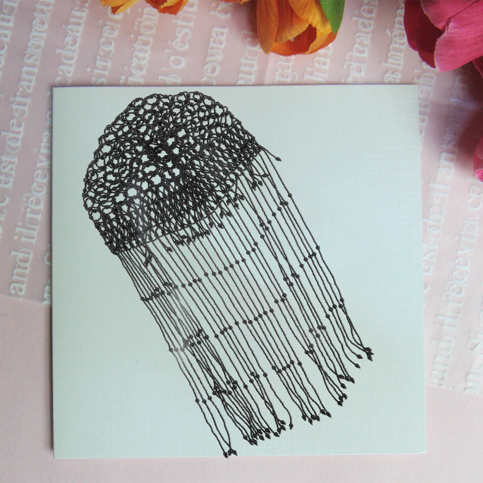 Chic Tassel Pearl Hat Delicate Wedding Hair Accessory Bride Formal Dress Headdress Bridal Hair Decor Elegant Party Wear