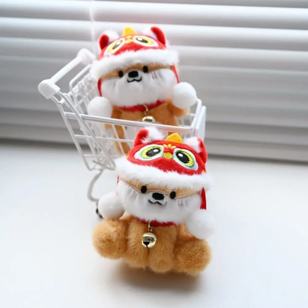 Breloczek z pluszowym lwem tańczącym, zawieszka, urocza miękka zabawka lalka lwa, breloczek do kluczy, zabawka dla dzieci