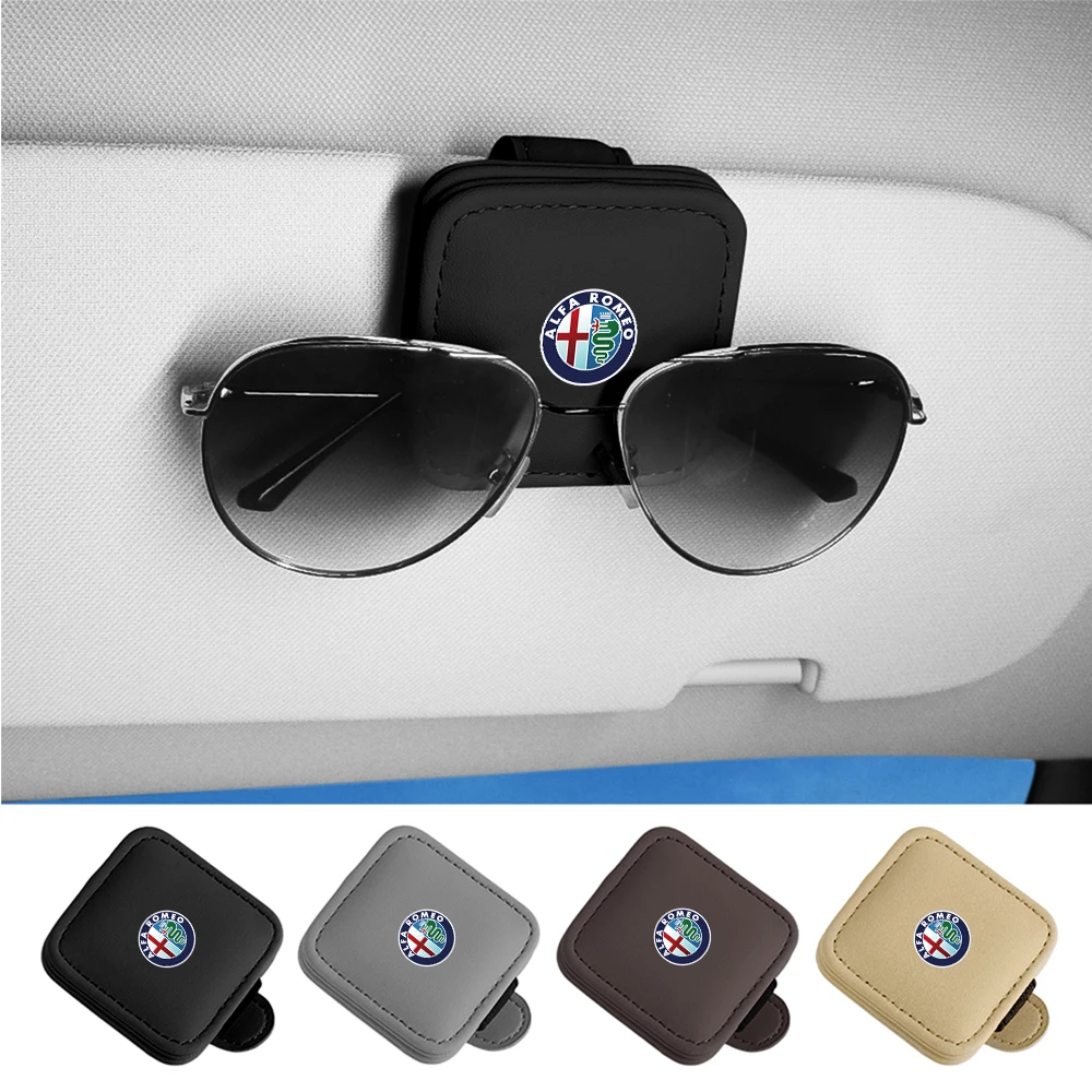 1pc Car Sunglasses Holder Clip Universal Magnetic Glasses Eyeglass Hanger Clip For Alfa Romeo 159 Giulietta Mito 147 Stelvio