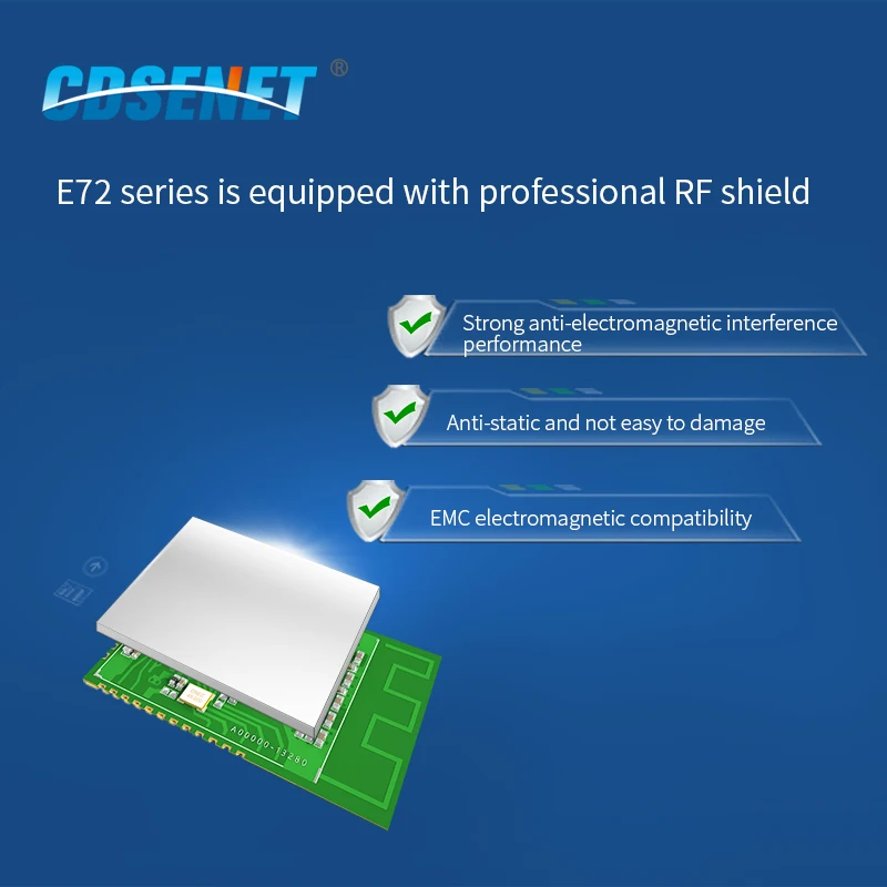 Imagem -05 - Módulo Multiprotocolo Blue-tooth rf Módulo Cc2652 Rosca Zigbee 3.0 Ble 5dbm Cdsenet Cc2652rb Cc2652rb E722g4m05s1f Pcb Ipex Pcs