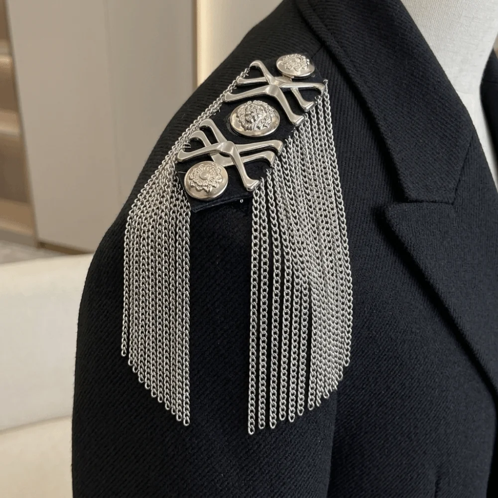 Classic Tassel Epaulettes Dynamic Visual Effects Fancy Looks Shoulder Board Formal Event Dress Group Uniform Collocations
