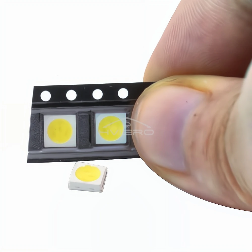 100Pcs 5050 White Red Blue Pink RGB Smd Smt 60mA 3V 3-chips 10-12lm 6000-6500k Led Plcc-6 Bright Lamp Bulb Light Emitting Diodes
