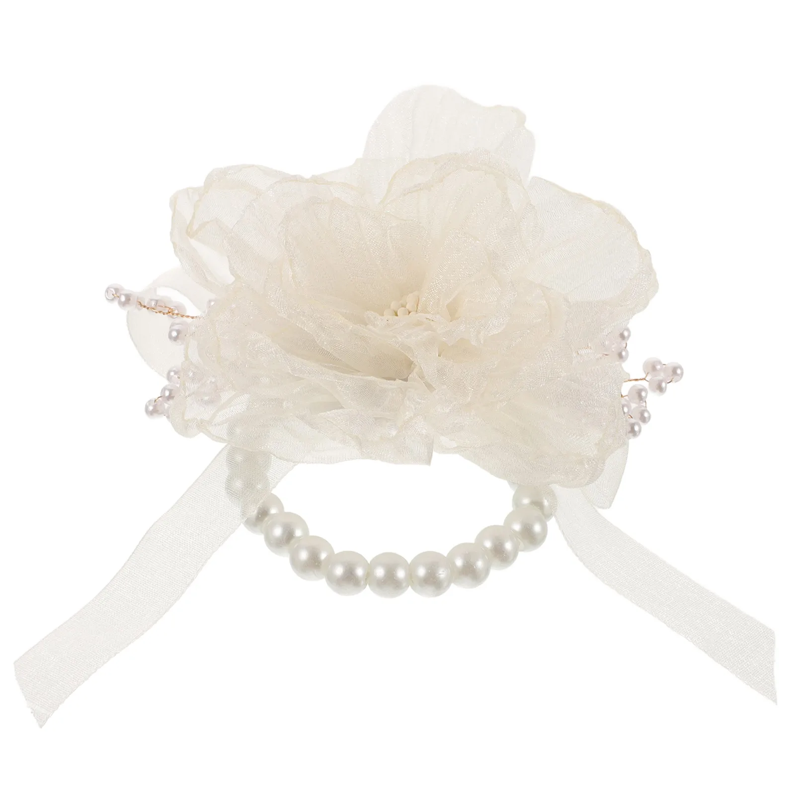 

Artificial Flower Wrist Corsage Bright Chic Lightweight Bridal Wristlet Wedding Bride Wrist Flower Bracelet Wedding Decoration