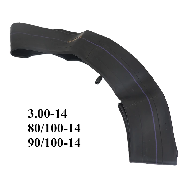 

14 inch compatible with 3.00-14 80/100-14 90/100-14, suitable for 125cc 140cc 150cc 160cc pit mud bicycles inner tube