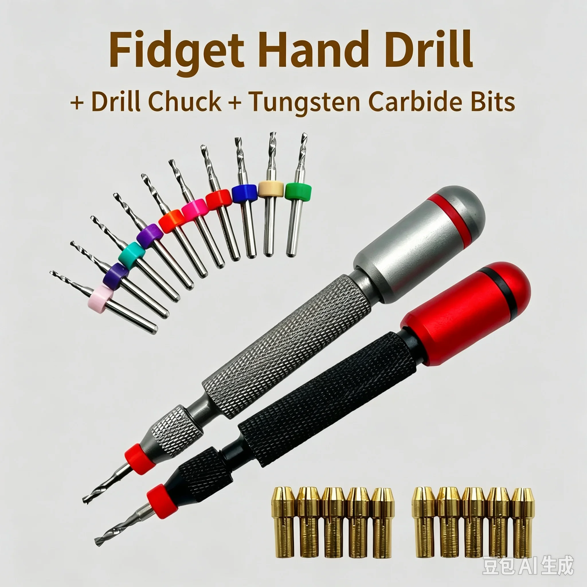 LANLAN Smooth Tungsten Steel Hand Drill / Screwdriver for Plastic / Wooden / Soft Metal Drilling Model Assembly Hobby Tools